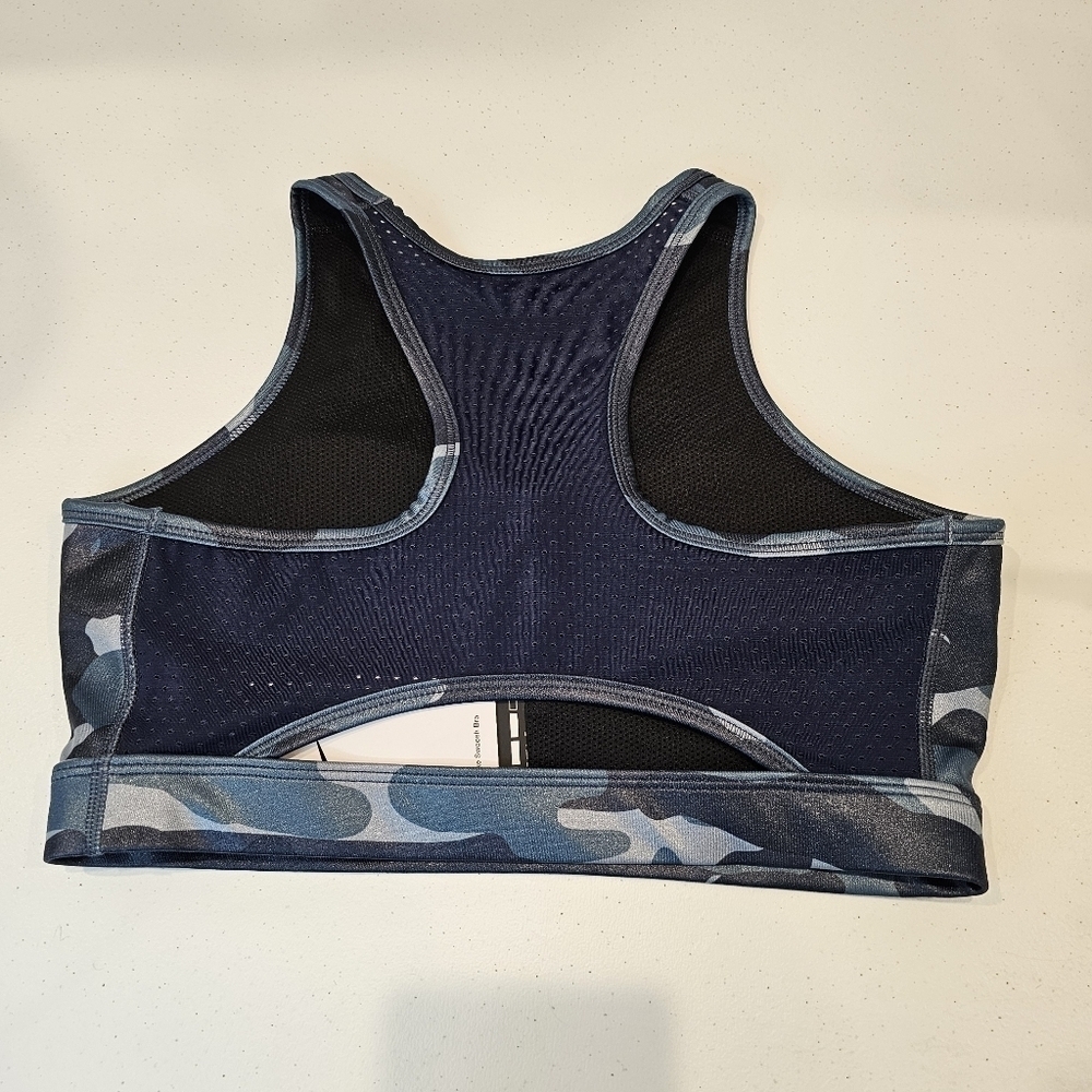 Nike Dri-fit Swoosh Bra Women's Size Small Navy NWT Racer Back Workout Gym - Picture 6 of 7